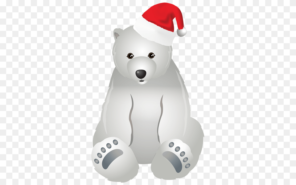 Svg Transparent Christmas Polar Bear Christmas Polar Bear Drawings, Winter, Snowman, Nature, Outdoors Free Png Download