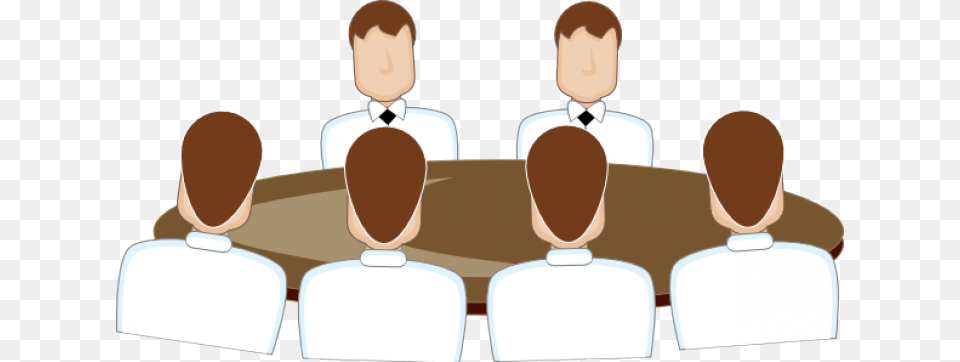 Svg Clip Art Black And White Biantable Round Table Discussion, Interview, Indoors, People, Person Free Transparent Png