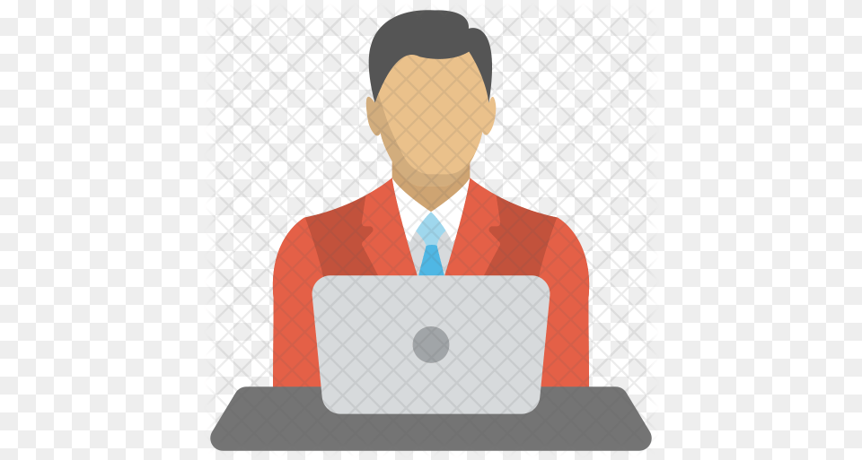 Svg Transparent Computer Business Person With Computer Icon, Electronics, People, Laptop, Pc Free Png