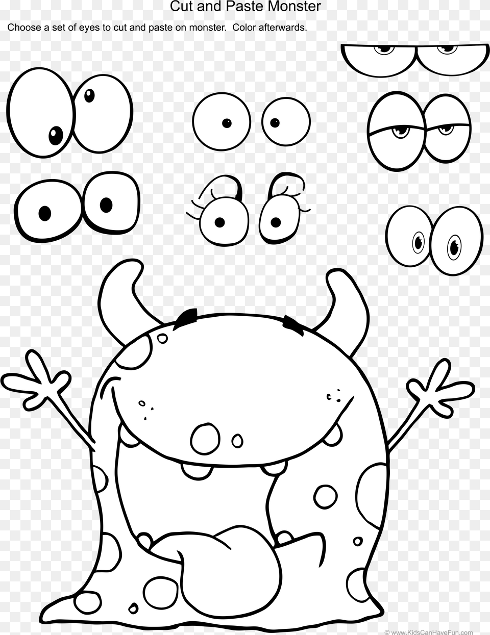 Svg Transparent Cut And Paste Lots Of Items Kiusaaminen Cut And Paste Monster, Baby, Person, Art, Stencil Free Png Download