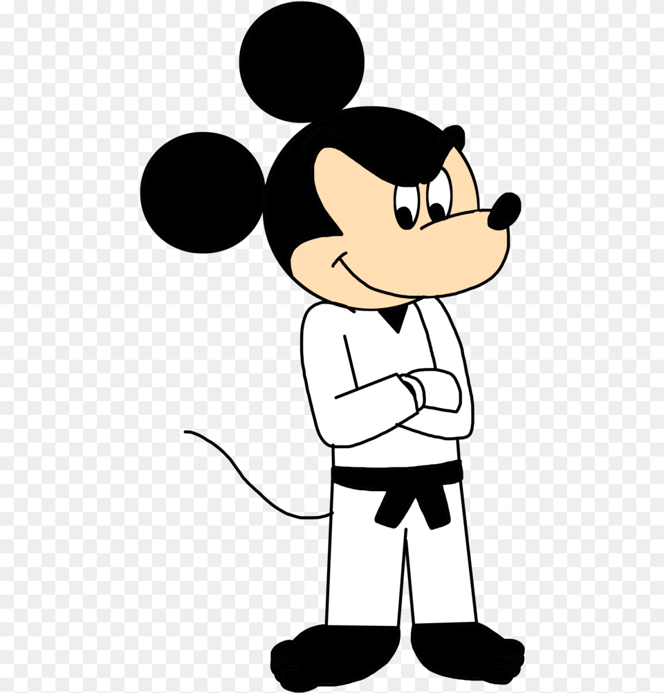 Svg Transparent Library Mickey Mouse In By Karate Mickey Mouse, Clothing, Hat, Cowboy Hat, Person Png Image