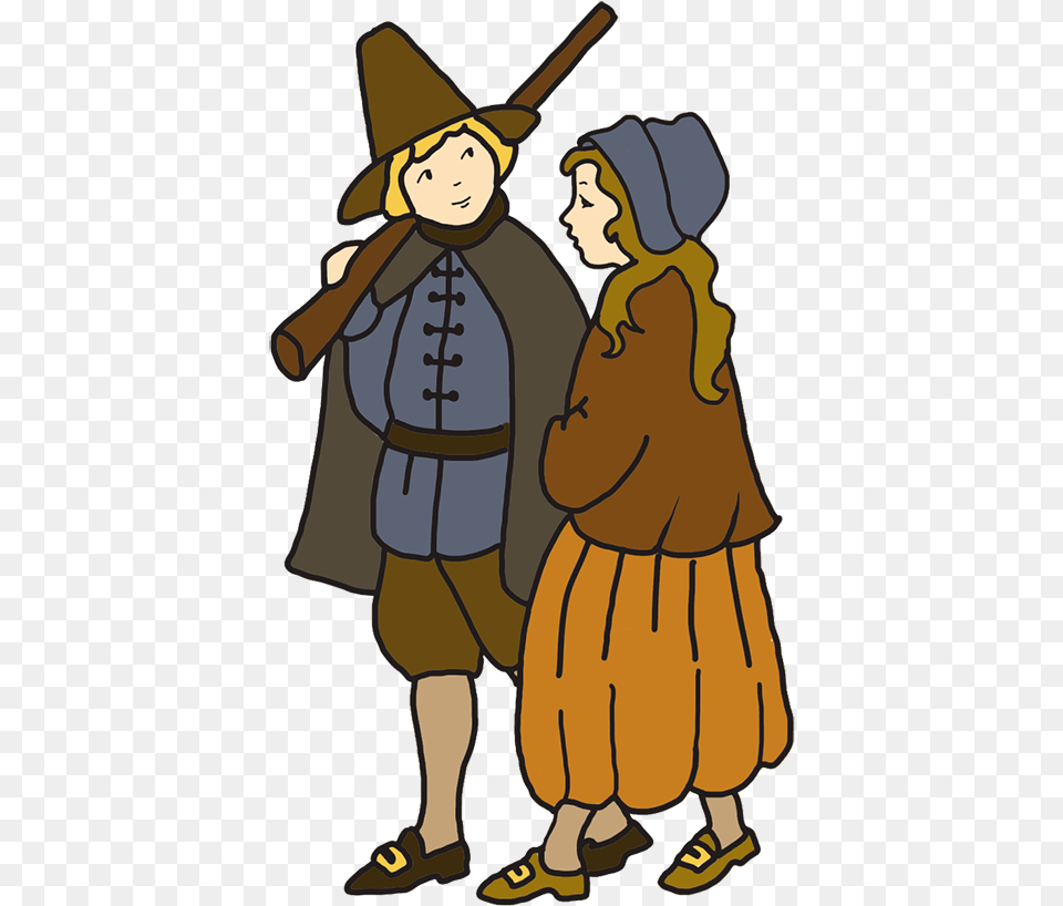 Svg Stock Pilgrim Files Pilgrim Cartoon, Clothing, Hat, Person, Face Free Transparent Png