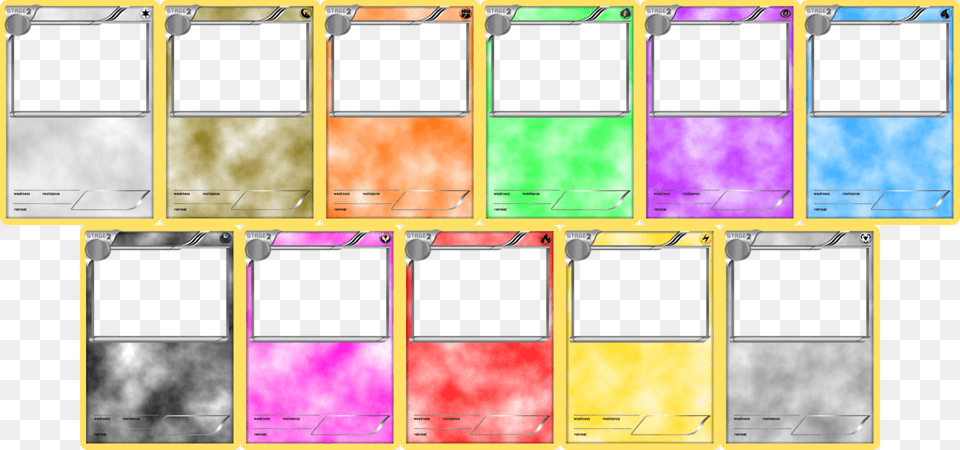 Svg Stock Pokemon Card Templates Stage Pokemon Card Blank Template, Art, Collage, Computer Hardware, Electronics Free Transparent Png