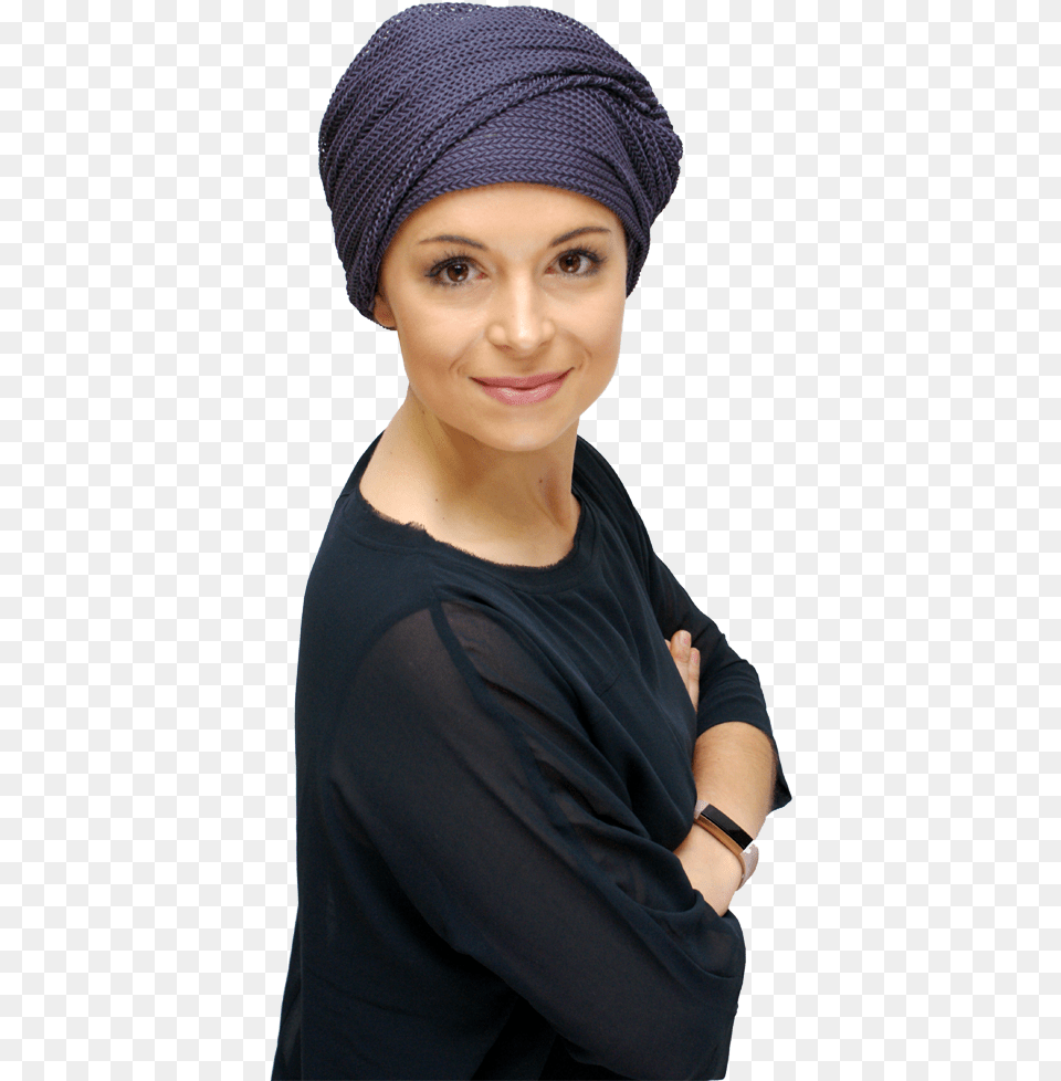 Svg Turban Transparent Purple Chemo Turbans, Adult, Person, Hat, Female Png