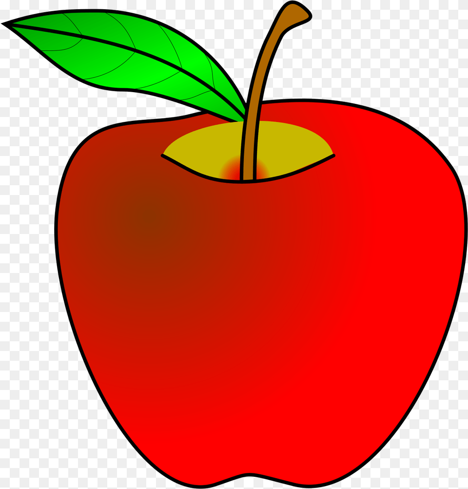 Svg Vector Apple Clip Art Apple Clipart Library, Food, Fruit, Plant, Produce Free Png Download