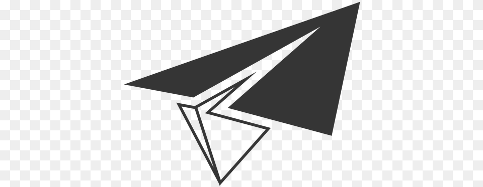 Svg Vector File Avion De Papel, Triangle Png Image