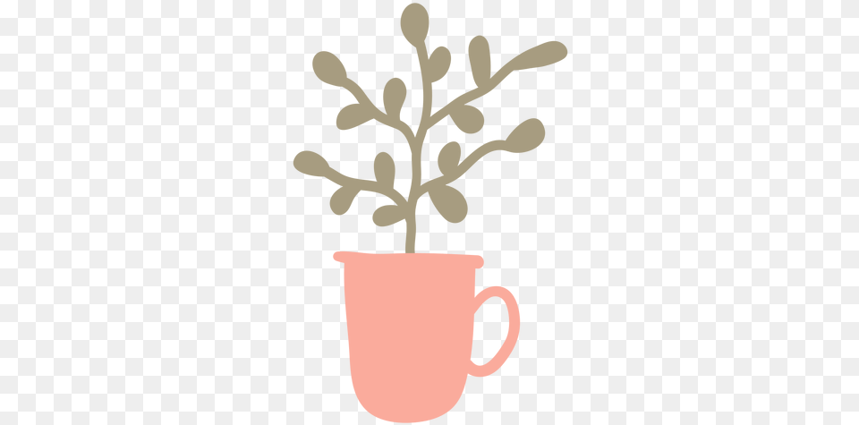 Svg Vector File Caneca Com Planta, Plant, Potted Plant, Herbal, Herbs Png Image