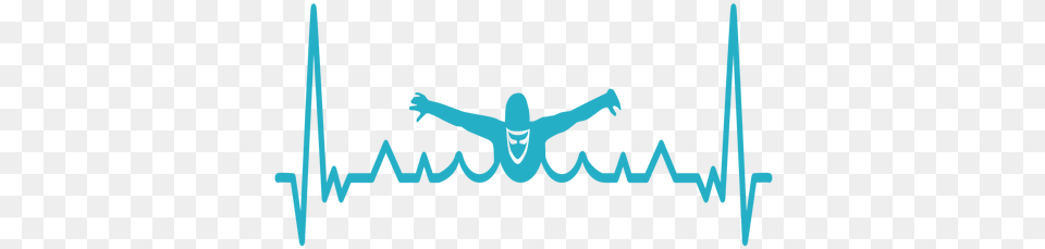 Svg Vector File Heart Beat Of A Swimmer, Logo Free Transparent Png