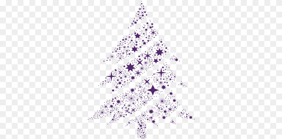 Svg Vector File Purple Christmas Tree, Plant, Christmas Decorations, Festival, Person Free Png