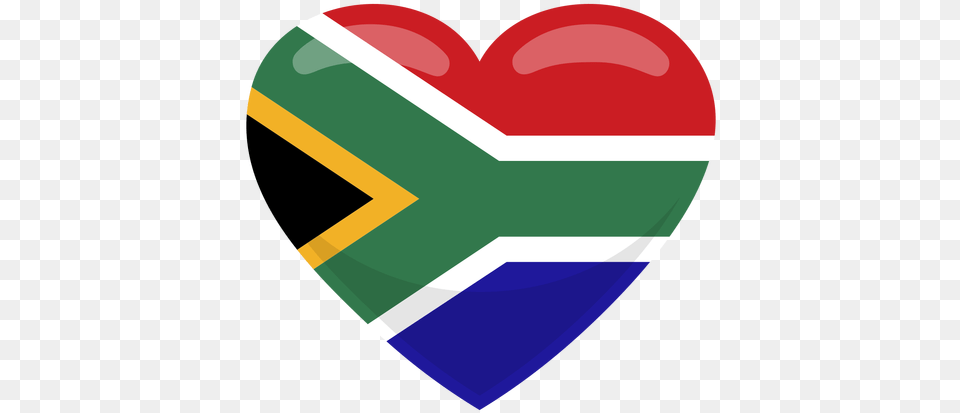 Svg Vector File South African Flag Heart, Logo Free Png Download