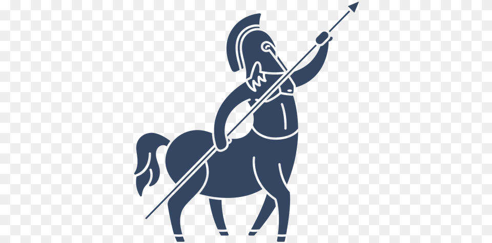 Svg Vector File Stallion, Spear, Weapon, Person Png Image