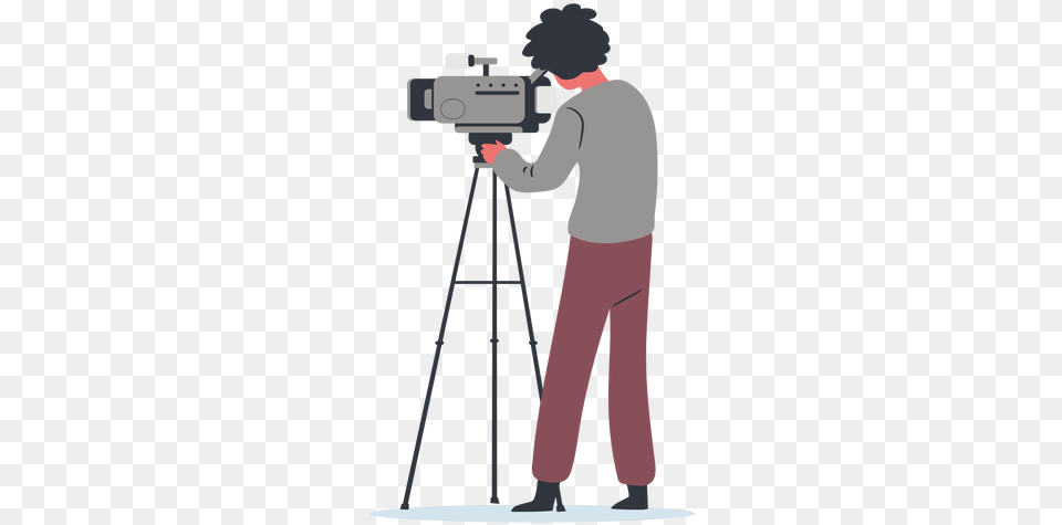 Svg Vector File Video Camera, Photography, Tripod, Person, Head Free Png