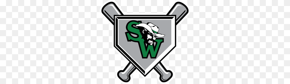 Sw Baseball Home Plate Vehicle Decal Get Stuck, Logo, Symbol, Person, Emblem Free Png
