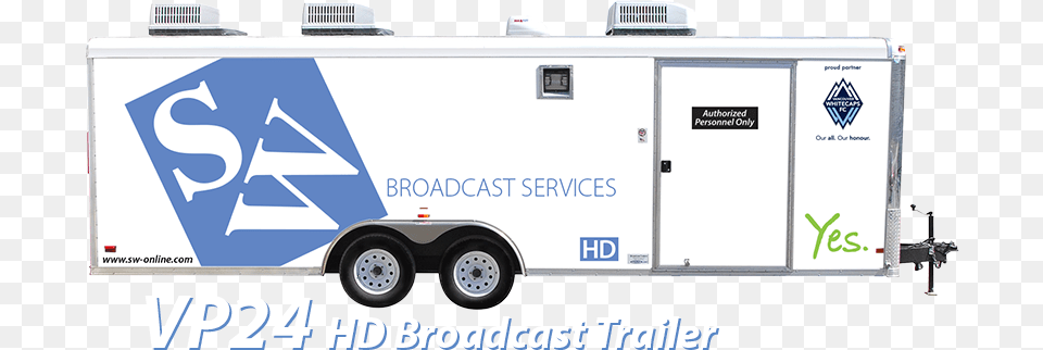 Sw Vp24 Mobile Hd Broadcast Trailer Trailer, Transportation, Van, Vehicle, Moving Van Png