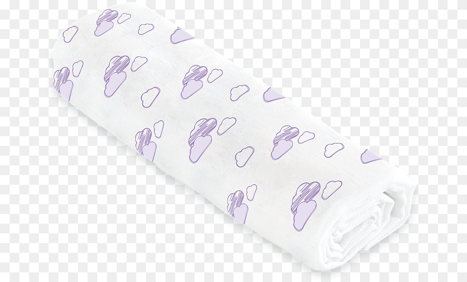 Swaddles Clouds Violet Paper, Diaper, Towel Png