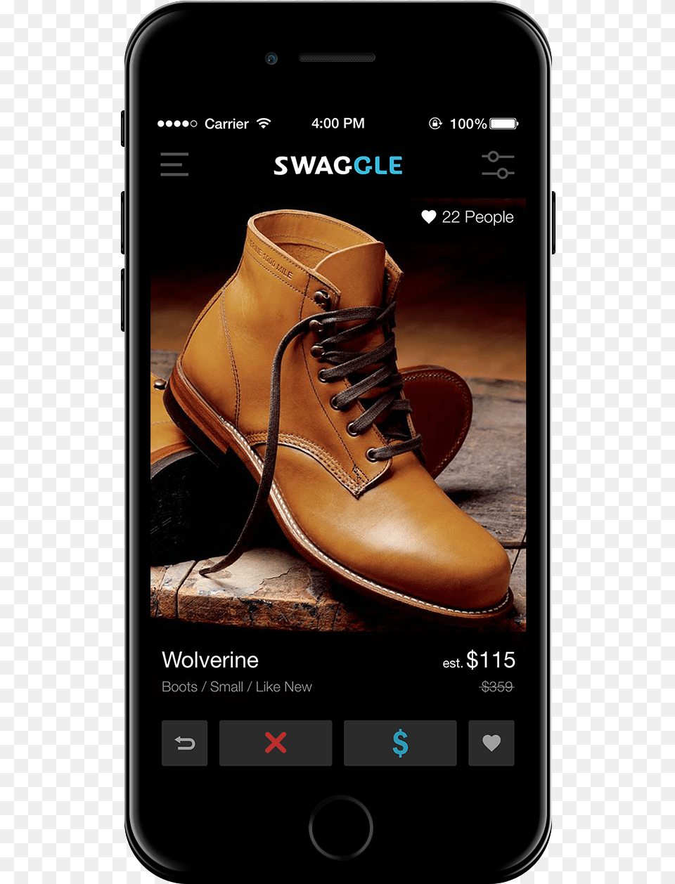 Swaggle On Iphone Wolverine Men39s Original 1000 Mile Boot, Clothing, Footwear, Shoe, Electronics Free Transparent Png