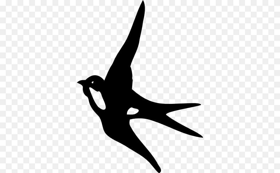 Swallow Clipart Black Bird, Animal, Fish, Sea Life, Shark Free Transparent Png
