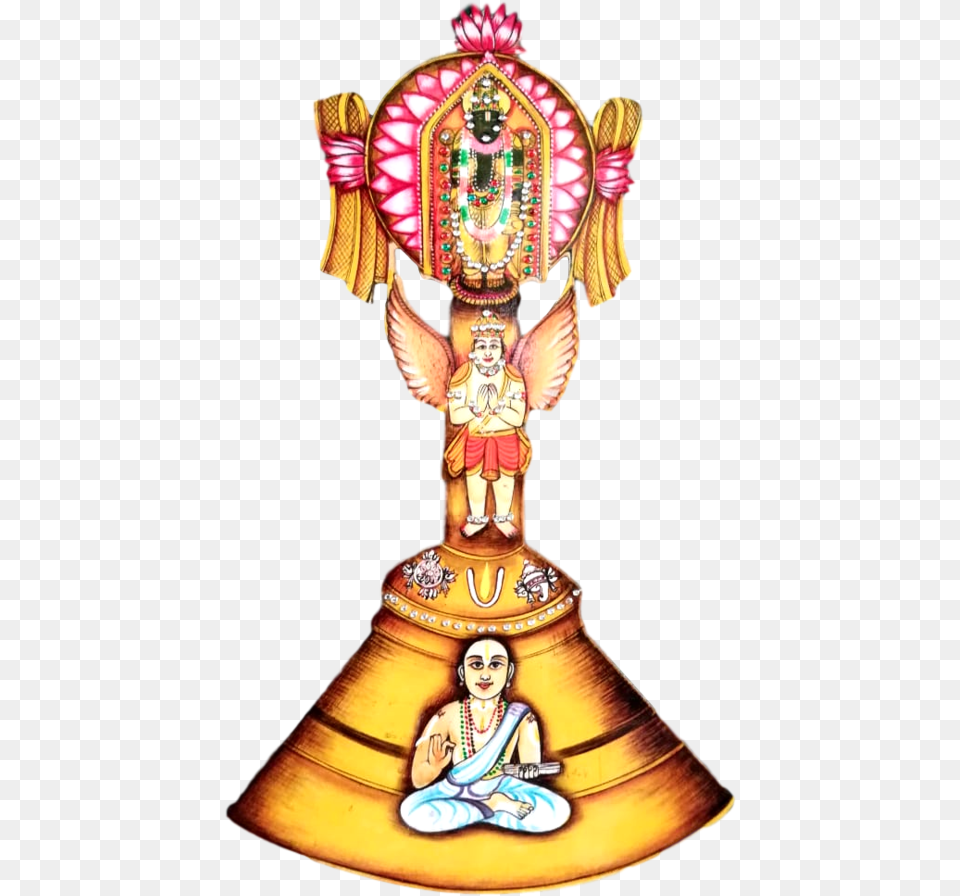 Swami Desikan 750 Special Bell Shaped Wall Hanging Swami Desikan Bell, Adult, Female, Person, Woman Free Transparent Png