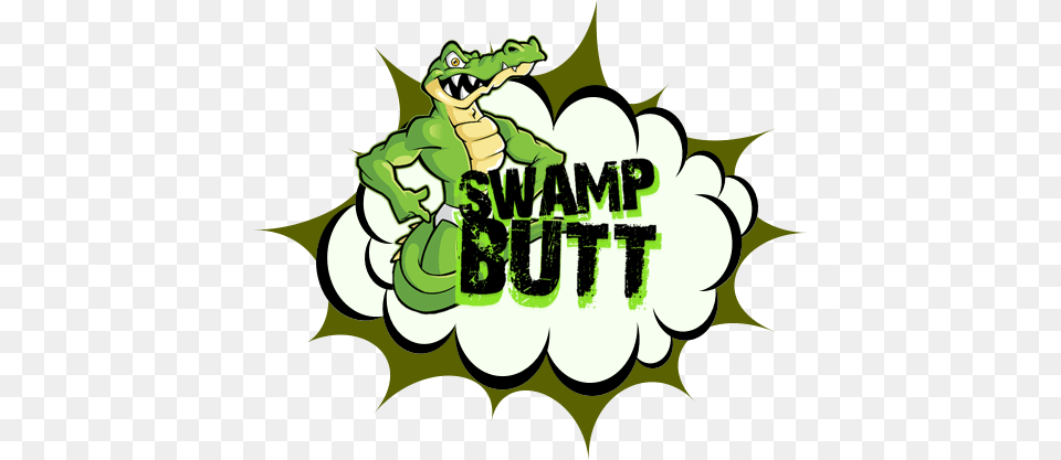 Swamp Butt Cloud Illustration, Green, Animal Png Image