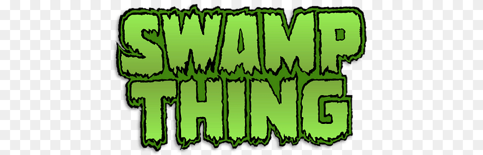 Swamp Thing Logo, Green, Plant, Vegetation, Grass Png Image