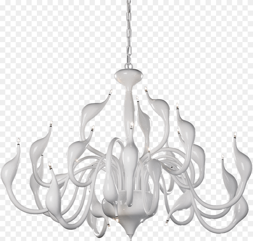 Swan 24 Light Pendant Chandelier, Lamp Png