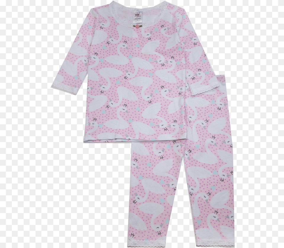 Swan 34 Sleeve And Leggings Pjs Pajamas, Clothing, Shirt Free Png