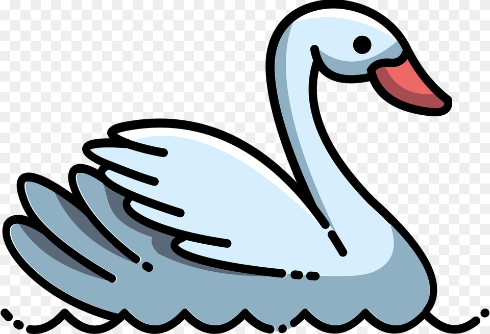 Swan Clipart, Animal, Bird, Waterfowl Png
