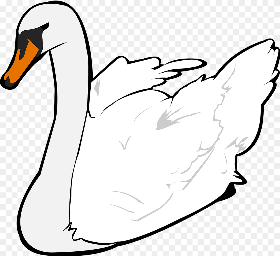 Swan Clipart, Animal, Bird, Fish, Sea Life Free Png