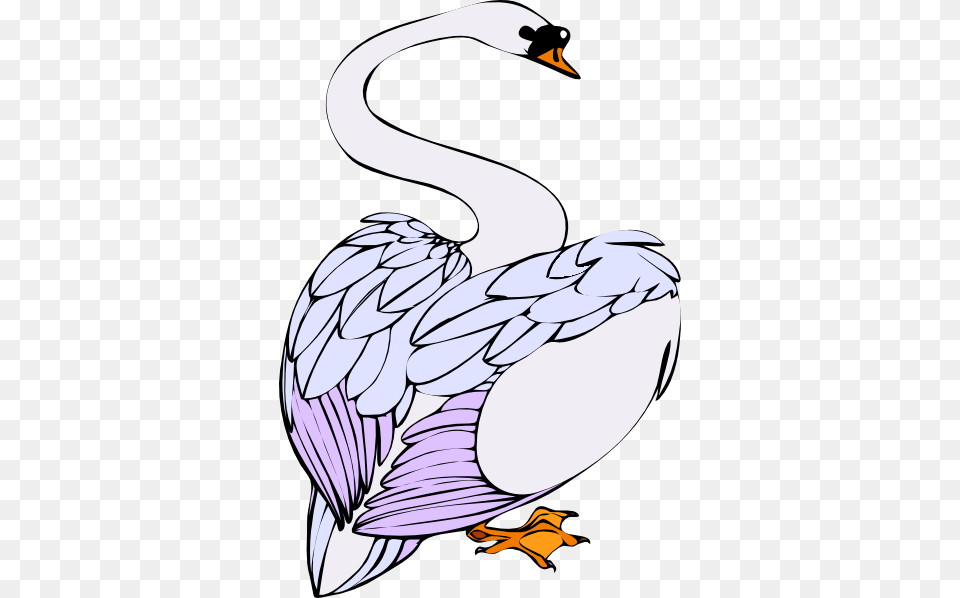 Swan Making A Heart Clip Art, Animal, Bird, Goose, Waterfowl Png Image