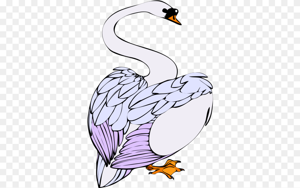 Swan Making A Heart Svg Clip Art For Web Swan Cartoon, Animal, Bird, Waterfowl, Beak Free Transparent Png