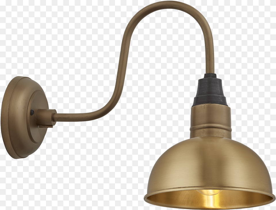 Swan Neck Dome Wall Light, Bronze, Lighting, Lamp, Light Fixture Png Image