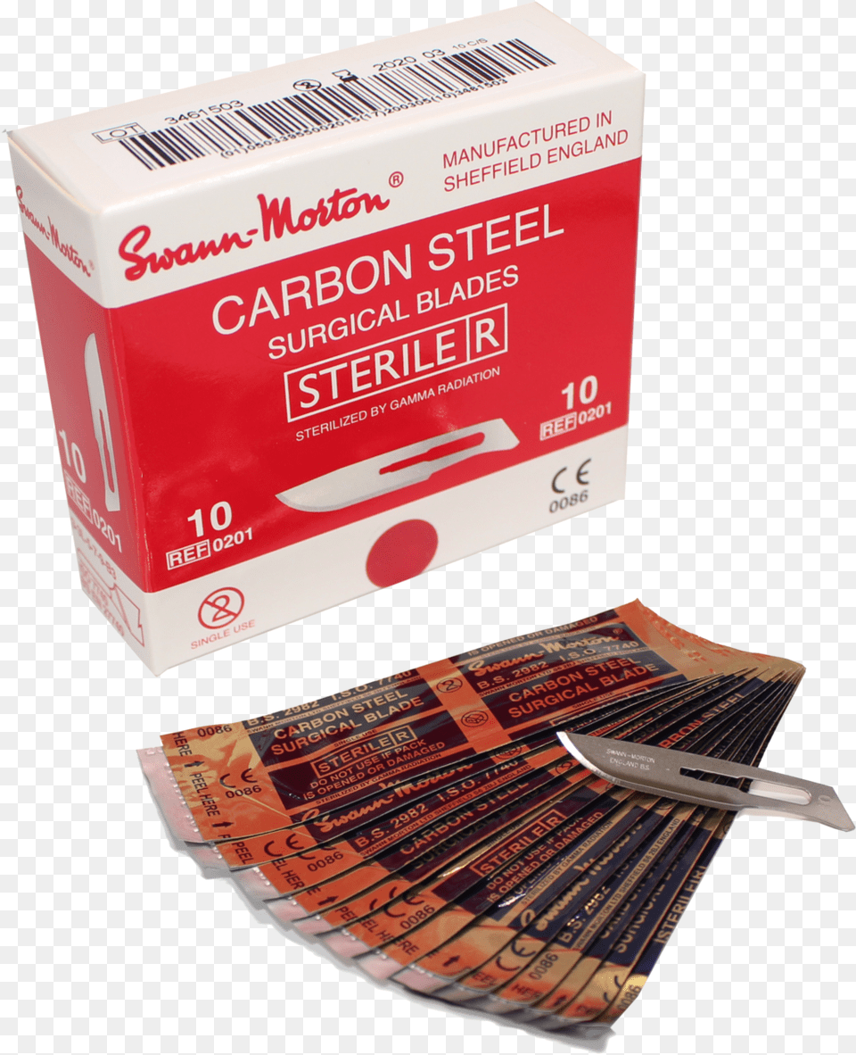 Swann Morton Sterile Scalpel Blades Swann Morton Sterile, Box, Blade, Weapon Free Transparent Png