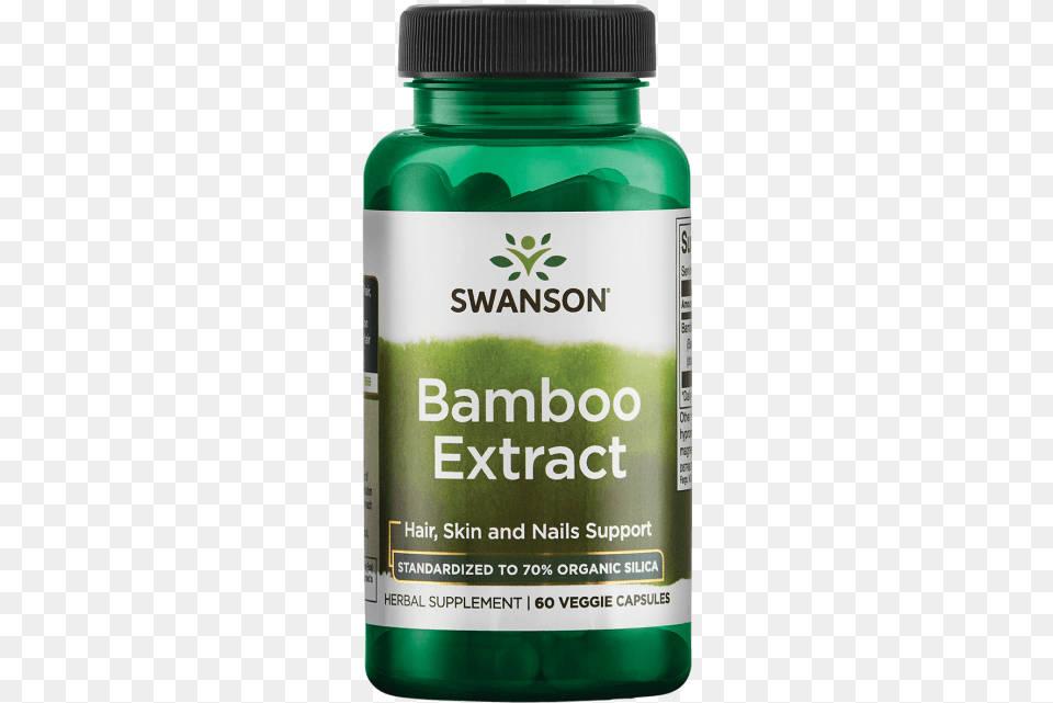 Swanson Bamboo Extract Vegetable Capsules 300 Mg Swanson Bamboo Extract, Herbal, Herbs, Plant, Astragalus Free Png Download