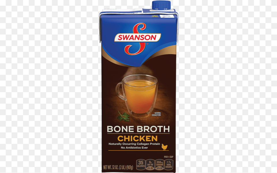 Swanson Chicken Bone Broth, Cup, Beverage, Juice, Advertisement Png
