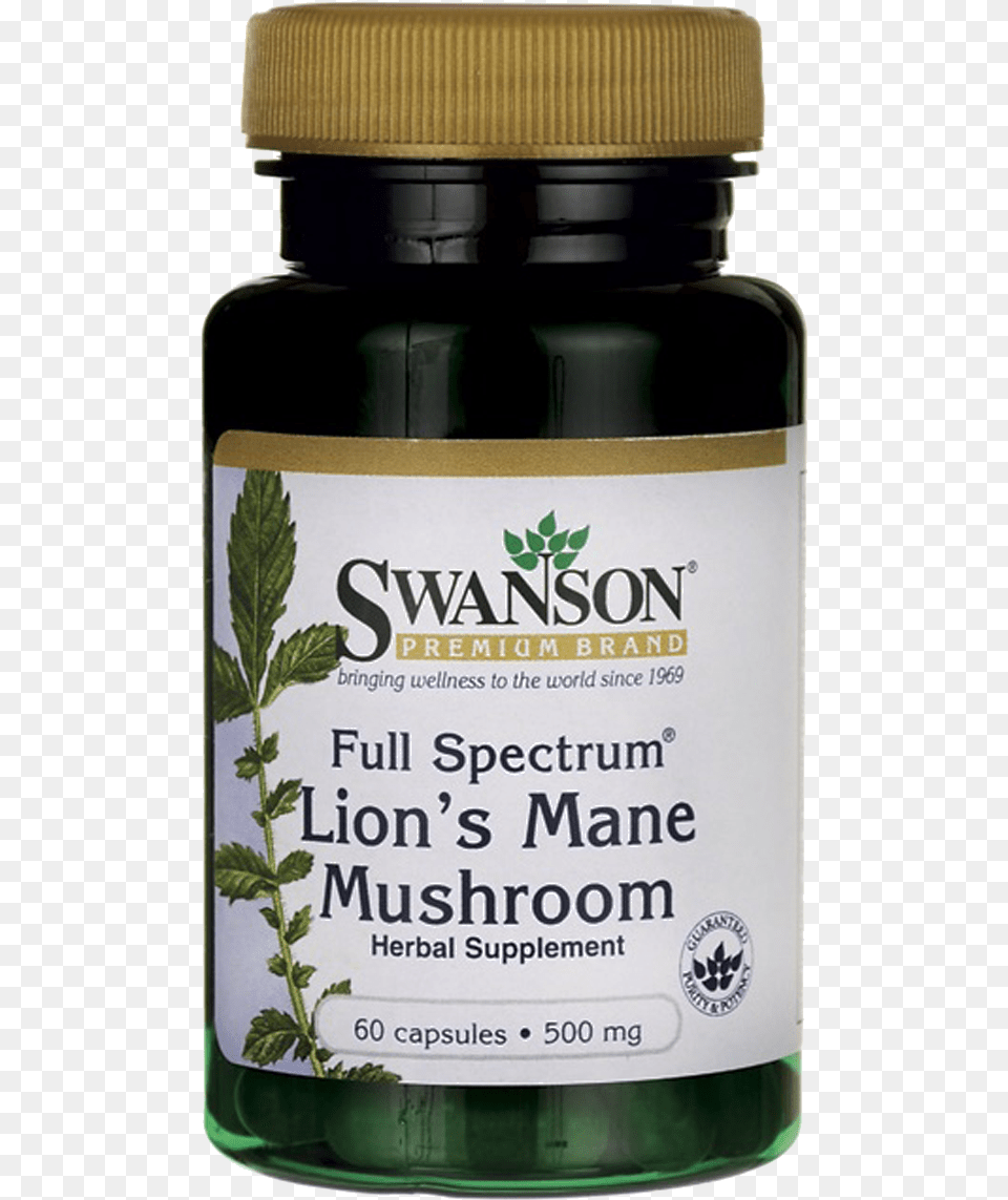 Swanson Full Spectrum Lion S Mane Mushroom 500mg Swanson Eucommia Bark, Herbal, Herbs, Plant, Astragalus Png