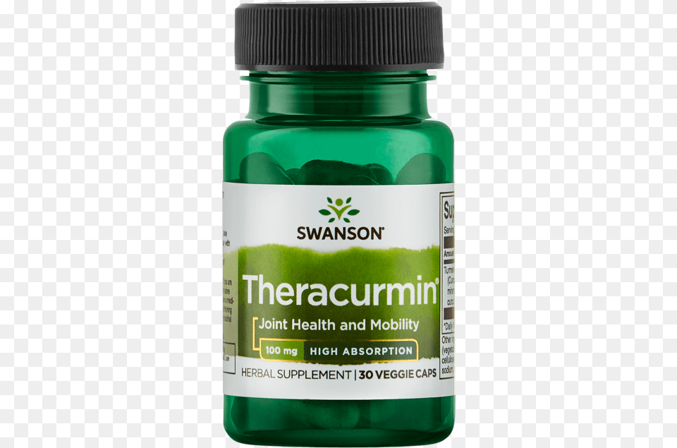 Swanson High Absorption Theracurmin Vegetable Capsules Swanson Magnesium, Herbal, Herbs, Plant, Astragalus Free Png Download