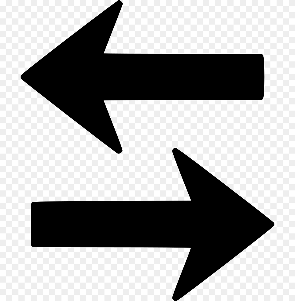 Swap Left Right Swap Arrow, Symbol, Sign, Weapon Free Transparent Png