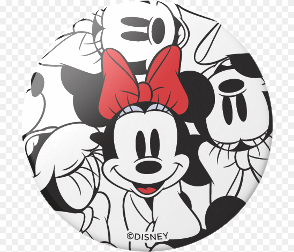 Swappable Disney Minnie Classic Pattern Popsockets Popsocket Minnie Mouse, Baby, Face, Head, Person Png Image