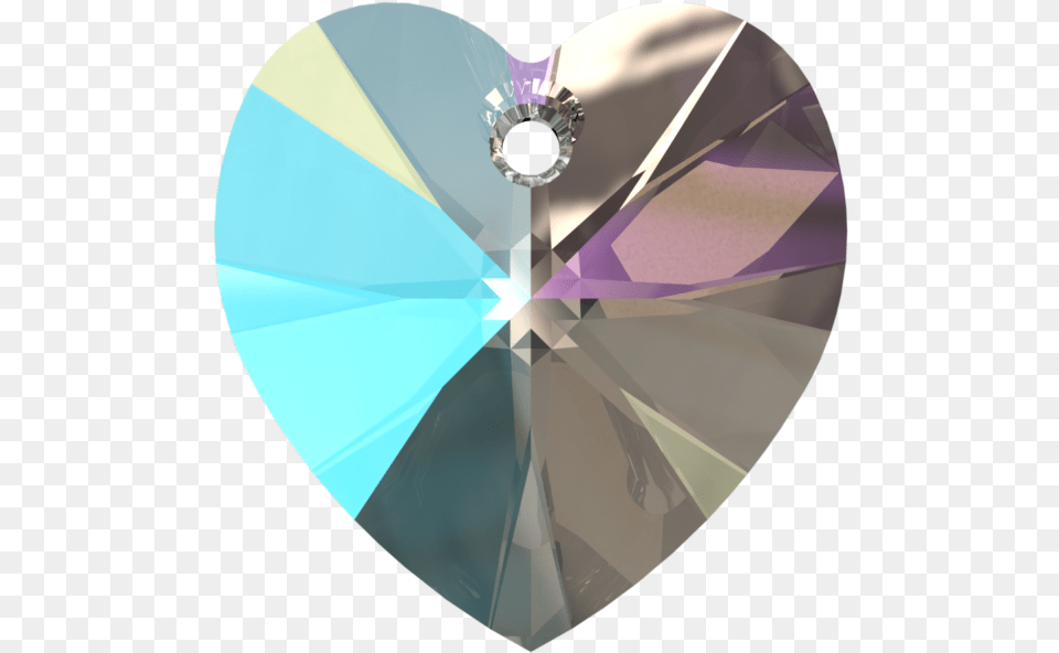 Swarovski 6228 Xilion Heart Pendant Crystal Shimmer Crystal, Disk, Dvd Free Png