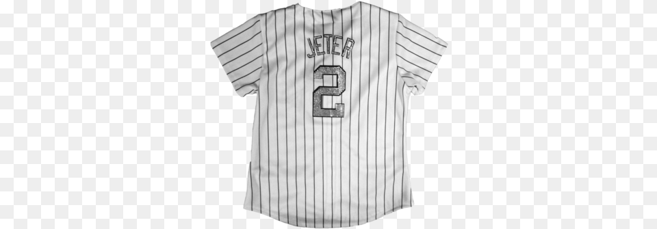 Swarovski Crystal Derek Jeter White Yankees Blouse, Clothing, Shirt, T-shirt Free Png Download