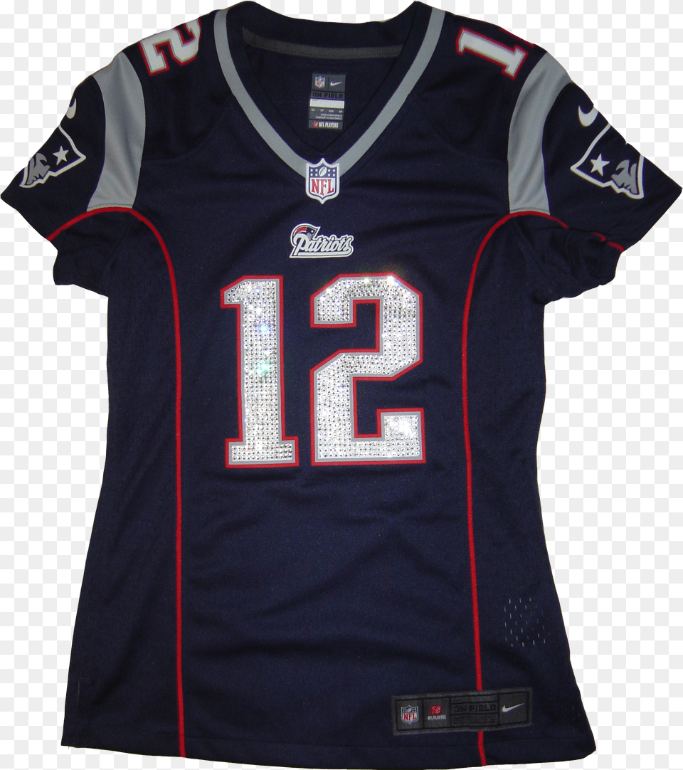 Swarovski Crystal Tom Brady Blue Patriots Jersey Tom Brady Jersey England Patriots Youth 14 16 Nfl Home Png Image