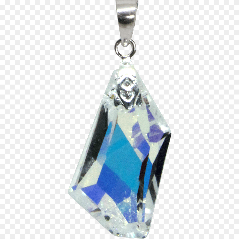 Swarovski De Art Aurora Borealis Crystal Pendant Necklace Locket, Accessories, Gemstone, Jewelry, Person Png Image