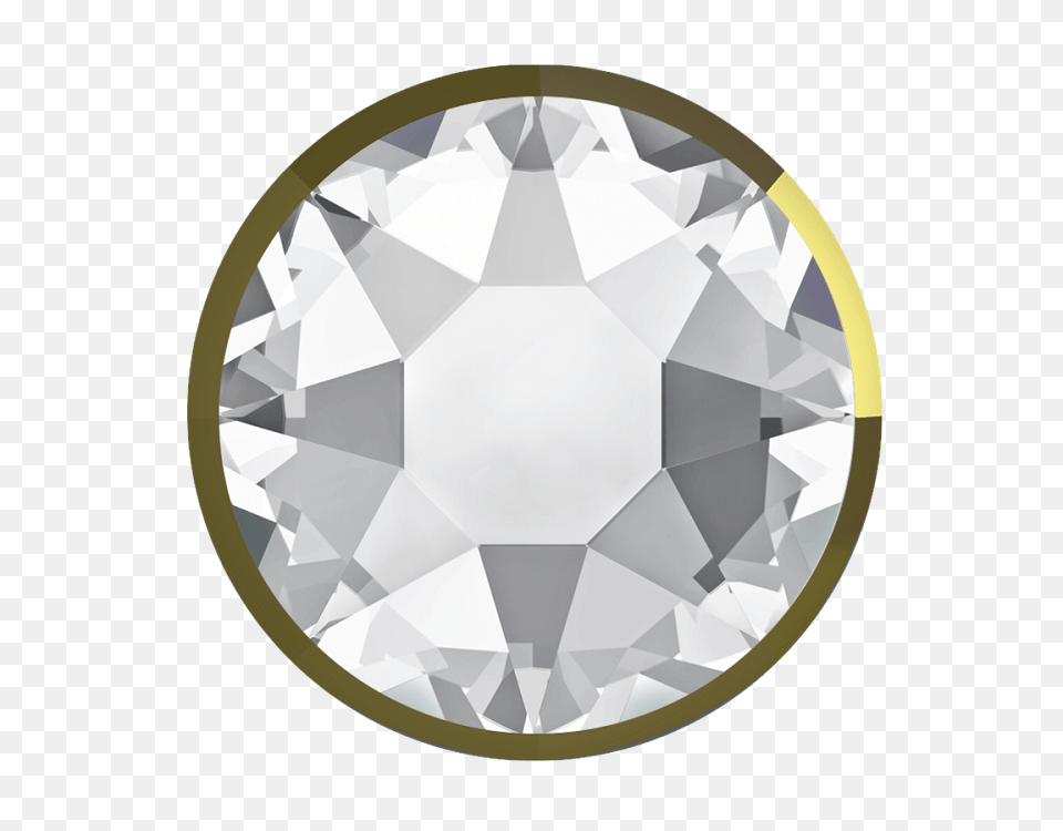 Swarovski Rimmed Flatback Dorado Crystal, Accessories, Diamond, Gemstone, Jewelry Png Image