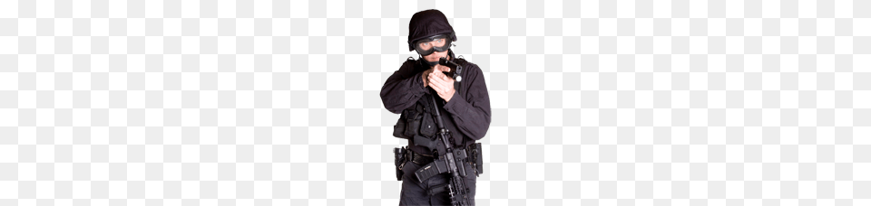 Swat, Weapon, Firearm, Person, Man Free Png Download