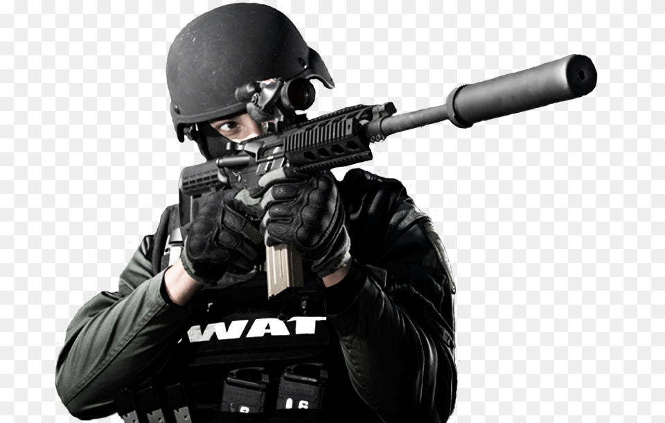 Swat Download Rainbow Six Siege Transparent, Firearm, Gun, Rifle, Weapon Png Image