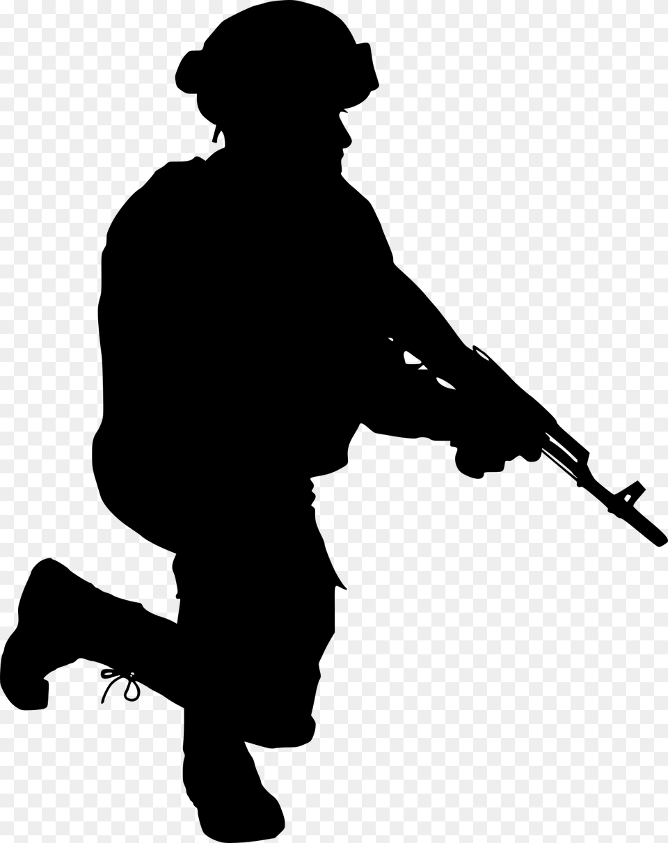 Swat Silhouette 0 Silhouette, Gray Free Png Download