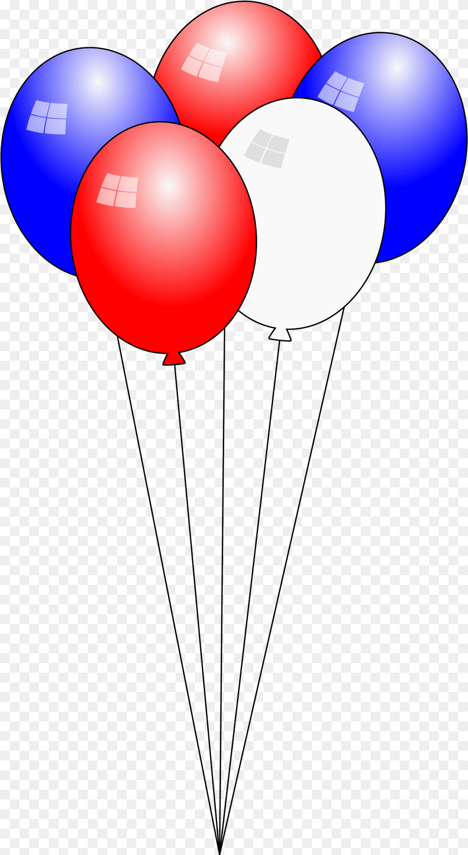 Swaying 4th Of July Balloons Animation Clip Arts Red White And Blue Balloons Clip Art, Balloon, Sphere Free Transparent Png