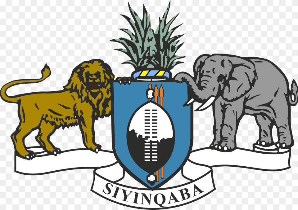 Swaziland Coat Of Arms, Animal, Lion, Mammal, Wildlife Free Png