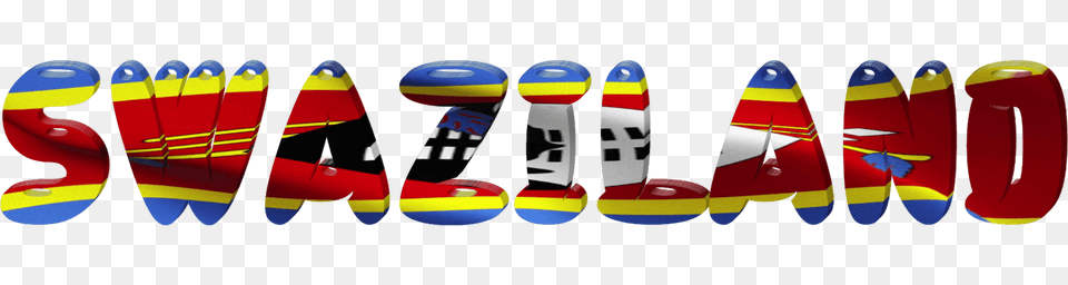 Swaziland Lettering With Flag Clipart, Clothing, Footwear, Shoe, Boat Free Png