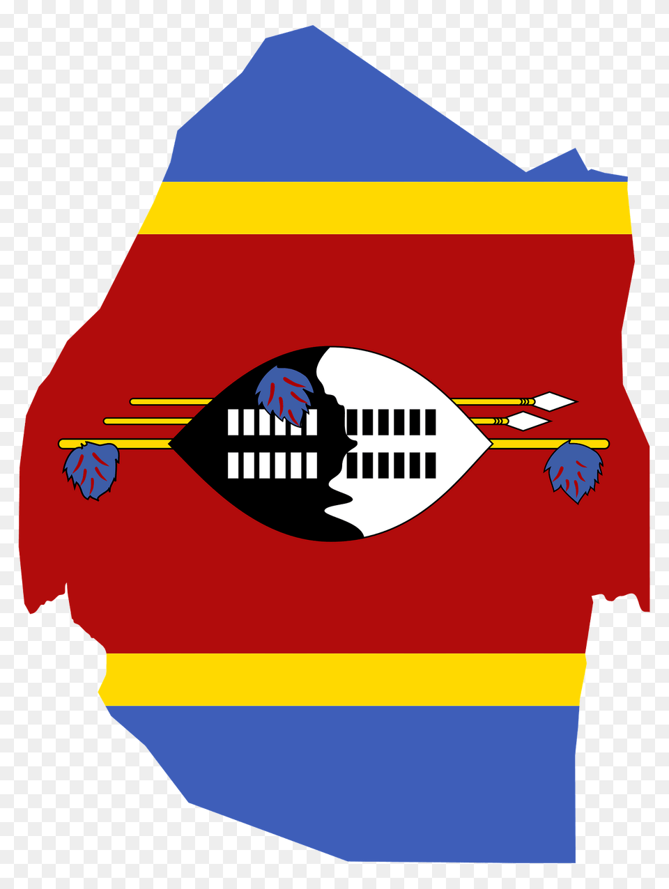 Swaziland Map Flag Clipart, Art Png